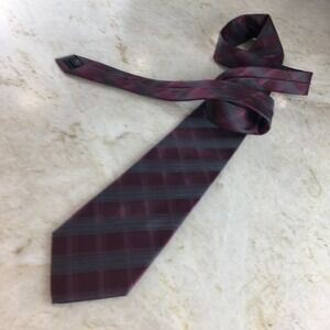 CALVIN KLEIN SILK  PLAID TIE